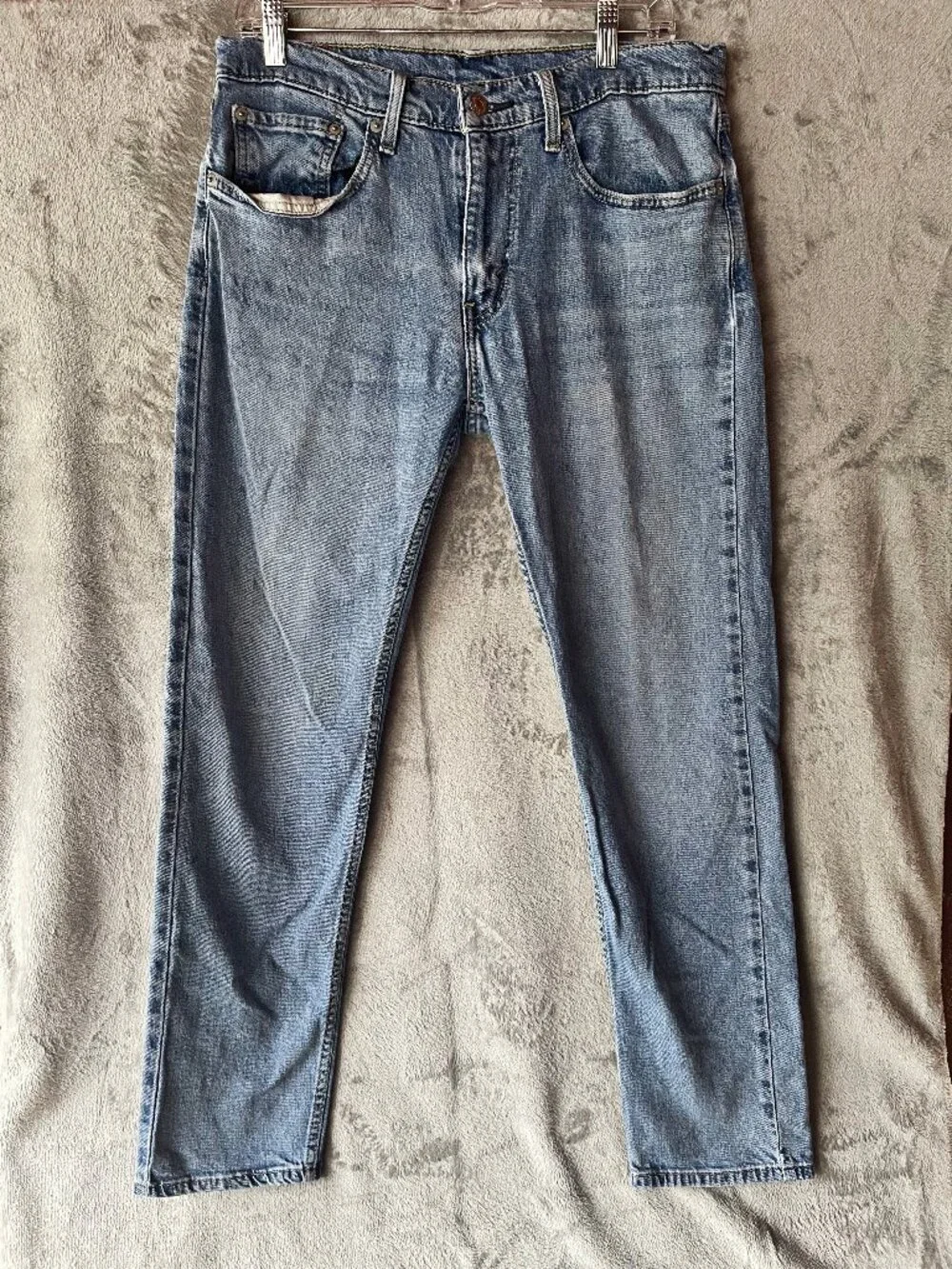 Levi’s 502 Regular Tapered Jeans 32x32 Light Wash Denim Blue WaterLess